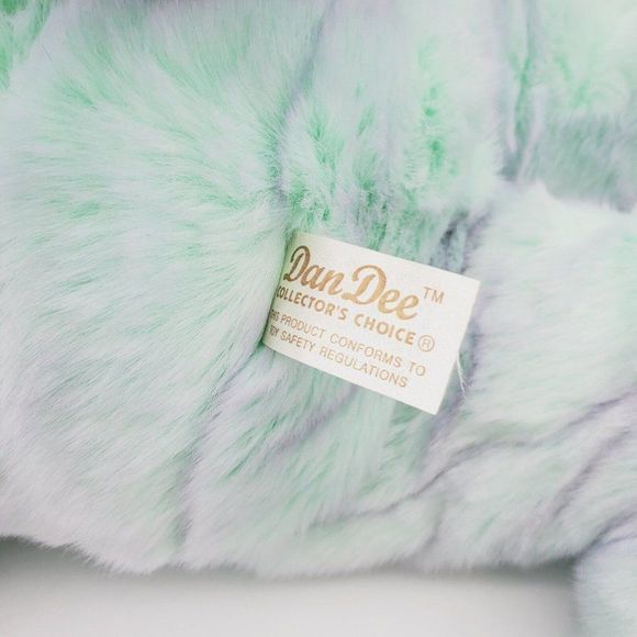 VTG‎ Dan Dee Hoppy Hopster 28" Large EASTER BUNNY Mint Green Tulip Flowers Paws - Picture 7 of 9